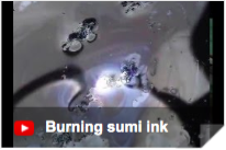 Burning Sumi Ink
